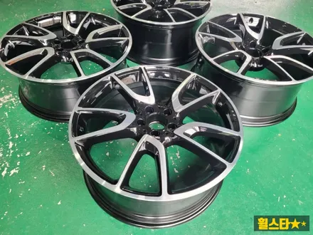 부산 휠복원 전문 휠스타 | 벤츠GLC 43AMG 21인치 블랙 다이아몬드 컷팅 시공후기 / 부산 사상 학장동