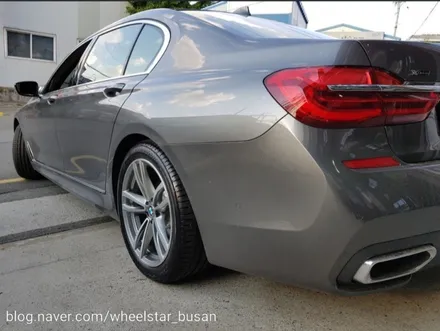 [부산휠수리][부산휠복원]BMW 740Ld 19인치 순정휠 다이아몬드컷팅 시공 휠복원 휠수리 휠도색비용_wheelstar / 부산 사상 학장동