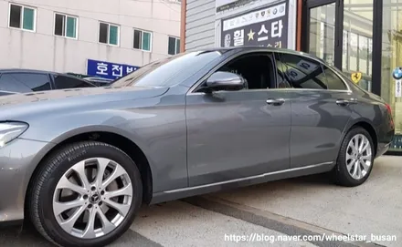 [부산 휠복원][부산 휠도색]벤츠 E300 19인치 순정휠        휠복원 휠수리 휠도색비용 _wheelstar / 부산 사상 학장동