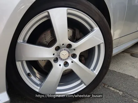 [[부산 휠복원][부산 휠수리]]벤츠E300 W212 18인치 순정휠 실버 휠복원 휠수리휠도색비용 _wheelstar / 부산 사상 학장동