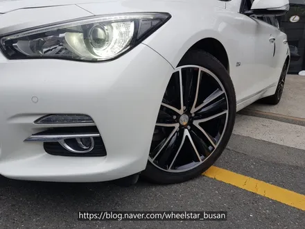[[부산 휠도색][부산 휠수리]]인피니티 Q50 19인치 순정휠 블랙다이아몬드컷팅시공 휠복원 휠수리휠도색비용 _wheelstar / 부산 사상 학장동