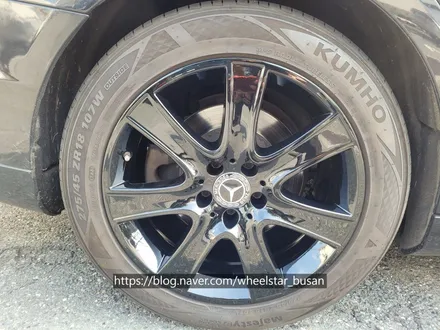[부산 휠스타][부산 휠복원][부산 휠도색]벤츠S350d W222 순정휠 18인치 블랙유광시공[부산휠도색 부산휠복원 부산휠수리비용]_wheelstar / 부산 사상 학장동
