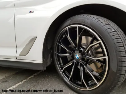 [부산휠수리][부산휠복원]BMW 520d 18인치 순정휠 다이아몬드컷팅 시공 휠복원 휠수리 휠도색비용_wheelsta / 부산 사상 학장동