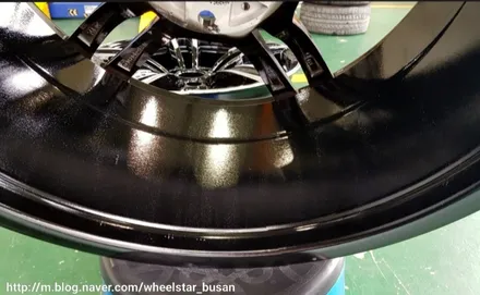 [부산 휠수리][부산 휠복원]BMW 520d F10 19인치 다이아몬드컷팅 휠복원 휠수리 휠도색비용 _wheelstar / 부산 사상 학장동