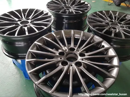 [[부산휠수리][부산휠복원]]BMW 320d 17인치 순정휠 다크쉐도우시공 휠도색 휠수리 휠복원비용_wheelstar / 부산 사상 학장동