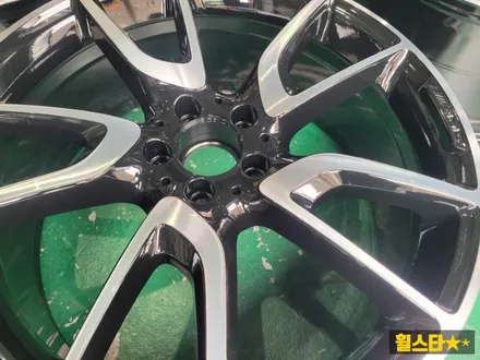 부산 휠복원 전문 휠스타 | 벤츠GLC 43AMG 21인치 블랙 다이아몬드 컷팅 시공후기 / 부산 사상 학장동