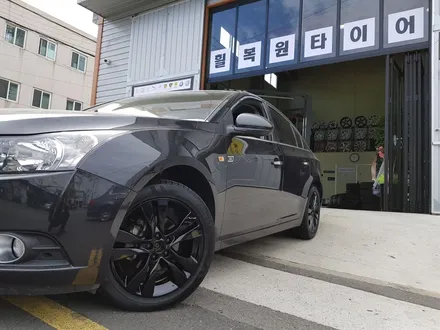 [부산휠수리][부산휠복원]쉐보레 크루즈 17인치 순정휠 블랙유광 시공 휠도색 휠복원비용_wheelstar / 부산 사상 학장동