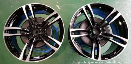 [부산 휠수리][부산 휠복원]BMW 520d F10 19인치 다이아몬드컷팅 휠복원 휠수리 휠도색비용 _wheelstar / 부산 사상 학장동