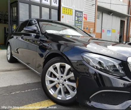 [부산 휠수리][부산 휠복원]벤츠 E220d 18인치 순정휠 순정실버 휠복원 휠수리 휠도색비용 _wheelstar / 부산 사상 학장동