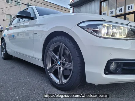 [[부산 휠복원][부산 휠도색]]BMW 118d  17인치  순정휠 고스트실버시공 휠복원 휠수리휠도색비용 _wheelstar / 부산 사상 학장동