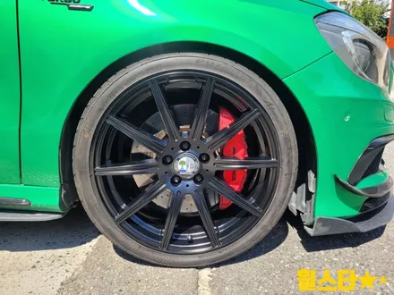 부산휠도색 명가 휠스타 | 벤츠 A45 AMG 19인치 순정휠 블랙잭 작업 / 부산 사상 학장동