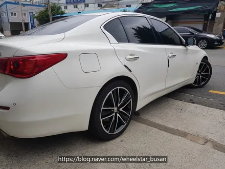 [[부산 휠도색][부산 휠수리]]인피니티 Q50 19인치 순정휠 블랙다이아몬드컷팅시공 휠복원 휠수리휠도색비용 _wheelstar / 부산 사상 학장동