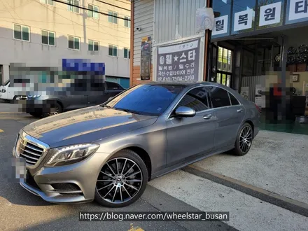 [부산휠도색][부산휠수리]벤츠S350d 20인치 마차휠 블랙 다이아몬드컷팅 시공 휠복원 휠수리휠도색비용 _wheelstar / 부산 사상 학장동