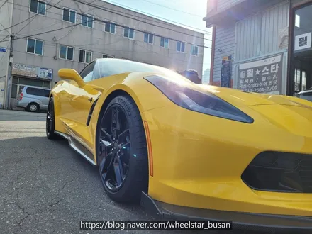 [[부산 휠도색][부산 휠수리]]쉐보레 콜벳 C7 19인치 20인치 블랙유광시공 휠복원 휠수리 휠도색비용_wheelstar / 부산 사상 학장동