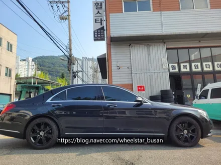 [부산 휠스타][부산 휠복원][부산 휠도색]벤츠S350d W222 순정휠 18인치 블랙유광시공[부산휠도색 부산휠복원 부산휠수리비용]_wheelstar / 부산 사상 학장동