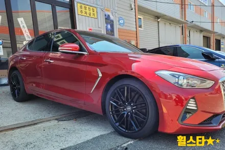 부산 휠복원 명가 휠스타 | 현대 G70 18인치 블랙잭 시공 / 부산 사상 학장동