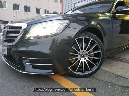[[부산 휠복원][부산 휠수리]]벤츠S450 20인치 순정휠 블랙다이아몬드컷팅시공 휠복원 휠수 리휠도색비용 _wheelstar / 부산 사상 학장동