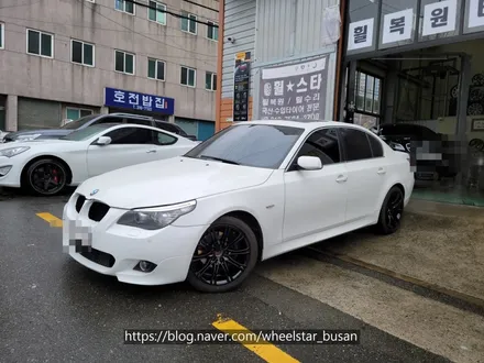[[부산 휠도색][부산 휠수리]]BMW 520d F1019인치 블랙유광시공 휠복원 휠수리 휠도색비용_wheelstar / 부산 사상 학장동