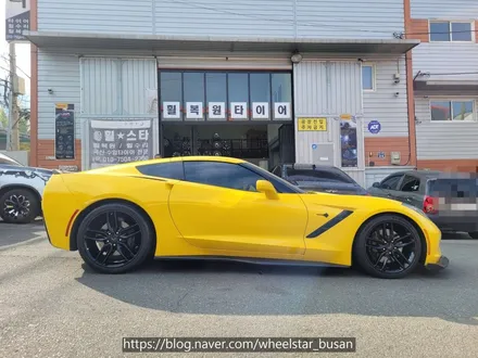 [[부산 휠도색][부산 휠수리]]쉐보레 콜벳 C7 19인치 20인치 블랙유광시공 휠복원 휠수리 휠도색비용_wheelstar / 부산 사상 학장동