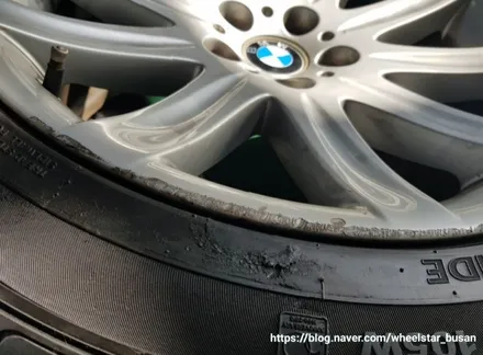 [[부산휠수리][부산휠복원]]BMW 7시리즈 19인치  순정실버시공 휠복원 휠수리 휠도색비용_wheelstar / 부산 사상 학장동