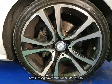 [[부산 휠복원][부산 휠수리]]벤츠E350 18인치 순정휠 블랙다이아몬드컷팅시공 휠복원 휠수리휠도색비용 _wheelstar / 부산 사상 학장동