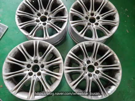 [[부산 휠도색][부산 휠수리]]BMW 520d F1019인치 블랙유광시공 휠복원 휠수리 휠도색비용_wheelstar / 부산 사상 학장동