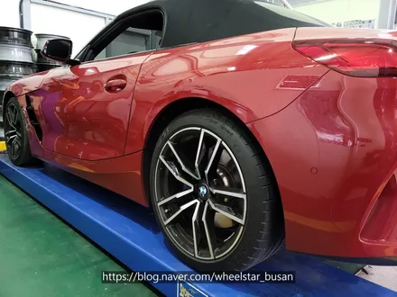 [[부산 휠도색][부산 휠수리]]BMW Z4 19인치 블랙유광시공 휠복원 휠수리 휠도색비용_wheelstar / 부산 사상 학장동