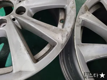 [부산 휠도색][부산 휠복원][부산 휠수리]BMW f10 520d 순정휠 17인치  고스트실버시공[부산휠수리 부산휠복원 부산휠도색비용]_wheelstar / 부산 사상 학장동
