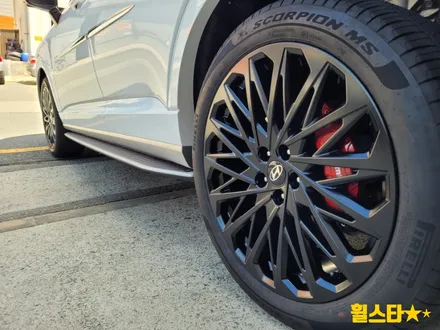 부산 휠도색 전문 휠스타 | 싼타페 MX5 20인치 순정휠 블랙잭 시공 -결과는 대만족! / 부산 사상 학장동