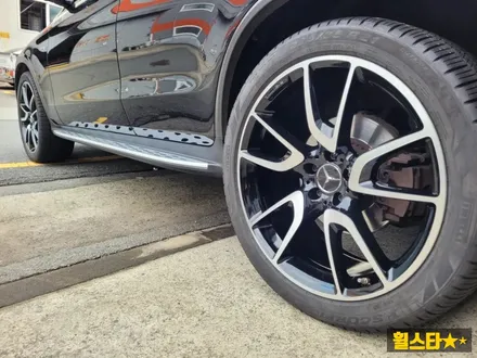 부산 휠복원 전문 휠스타 | 벤츠GLC 43AMG 21인치 블랙 다이아몬드 컷팅 시공후기 / 부산 사상 학장동