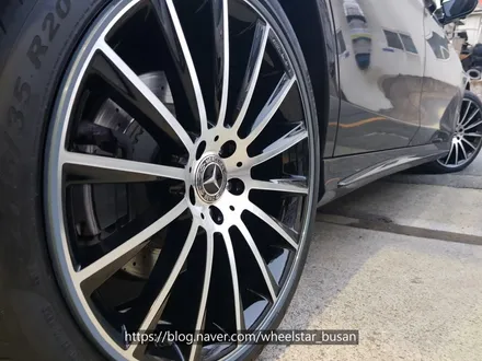 [[부산 휠복원][부산 휠수리]]벤츠S450 20인치 순정휠 블랙다이아몬드컷팅시공 휠복원 휠수 리휠도색비용 _wheelstar / 부산 사상 학장동