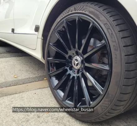 벤츠S 350d W222 마차휠 블랙크롬 재복원 | 두번째도 부산 휠스타 선택 / 부산 사상 학장동