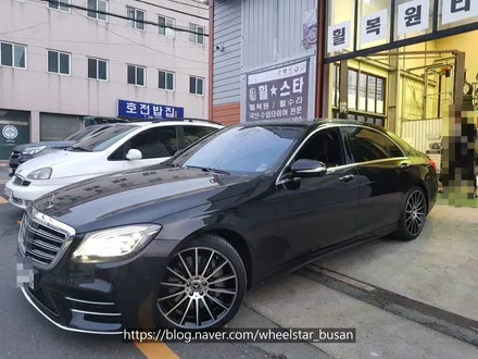 [[부산 휠복원][부산 휠수리]]벤츠S450 20인치 순정휠 블랙다이아몬드컷팅시공 휠복원 휠수 리휠도색비용 _wheelstar / 부산 사상 학장동