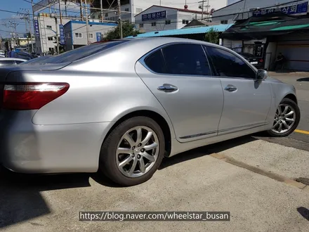 [[부산 휠복원][부산 휠수리]]렉서스 LS460 순정휠 18인치 메탈골드작업 휠복원 휠수리 휠도색비용 _wheelstar / 부산 사상 학장동