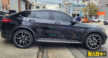 부산 휠복원 전문 휠스타 | 벤츠GLC 43AMG 21인치 블랙 다이아몬드 컷팅 시공후기 / 부산 사상 학장동