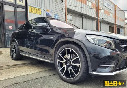 부산 휠복원 전문 휠스타 | 벤츠GLC 43AMG 21인치 블랙 다이아몬드 컷팅 시공후기 / 부산 사상 학장동