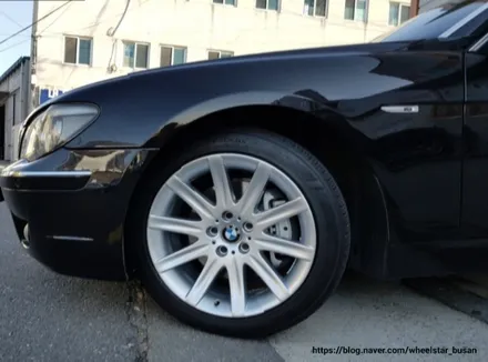 [[부산휠수리][부산휠복원]]BMW 7시리즈 19인치  순정실버시공 휠복원 휠수리 휠도색비용_wheelstar / 부산 사상 학장동