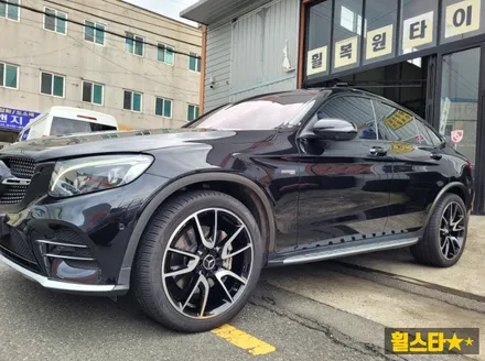부산 휠복원 전문 휠스타 | 벤츠GLC 43AMG 21인치 블랙 다이아몬드 컷팅 시공후기 / 부산 사상 학장동