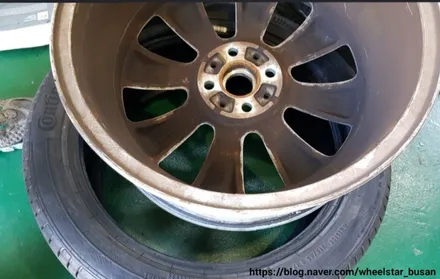 [[부산 휠복원][부산 휠도색]]BMW 미니 쿠퍼 17인치 순정휠  순정실버 시공       휠복원 휠수리 휠도색비용 _wheelstar / 부산 사상 학장동