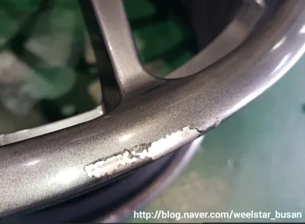 [[부산휠수리][부산휠복원]]BMW Z4 19인치 순정휠 검메탈시공 휠도색 휠수리 휠복원비용_wheelstar / 부산 사상 학장동