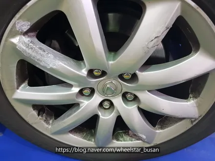 [[부산 휠복원][부산 휠수리]]렉서스 LS460 순정휠 18인치 메탈골드작업 휠복원 휠수리 휠도색비용 _wheelstar / 부산 사상 학장동