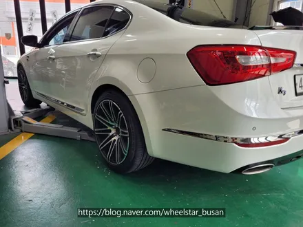 [[부산 휠도색][부산 휠수리]]기아 K7 19인치 블랙유광시공 휠복원 휠수리 휠도색비용_wheelstar / 부산 사상 학장동