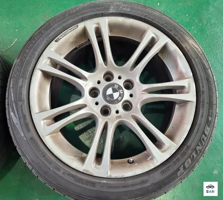[[부산 휠복원][부산 휠도색][부산 휠수리]]BMW f10 535i 순정휠 18인치 블랙 휠복원시공[부산휠수리 부산휠복원 부산휠도색비용]_wheelstar / 부산 사상 학장동