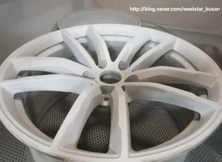 [[부산휠수리][부산휠복원]]BMW 530i G30 18인치 순정휠 블랙유광시공 휠도색 휠수리 휠복원비용_wheelstar / 부산 사상 학장동