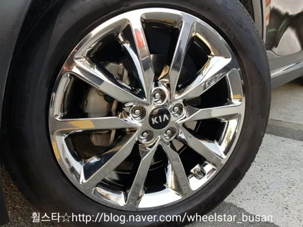 [[부산 크롬휠복원][부산 휠도색]]기아 쏘렌토 19인치 순정휠 스퍼터링 크롬시공 휠복원 휠수리휠도색비용 _wheelstar / 부산 사상 학장동