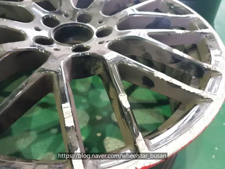 [[부산 휠복원][부산 휠수리]]벤츠 A45AMG 19인치 순정휠 블랙 레드림 커스텀 휠복원 휠수리휠도색비용 _wheelstar / 부산 사상 학장동