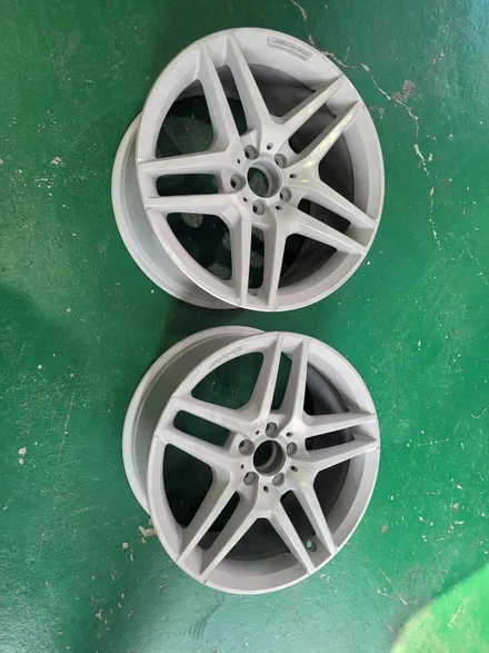 벤츠 S350d W222 19인치 순정휠 블랙다이아몬드컷팅 시공 [부산휠복원 부산휠수리 부산휠도색비용]_wheelstar / 부산 사상 학장동