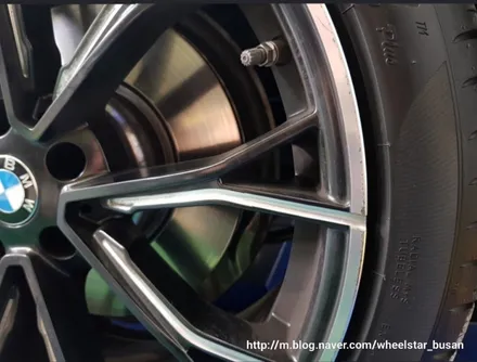[부산휠수리][부산휠복원]BMW 520d 18인치 순정휠 다이아몬드컷팅 시공 휠복원 휠수리 휠도색비용_wheelsta / 부산 사상 학장동