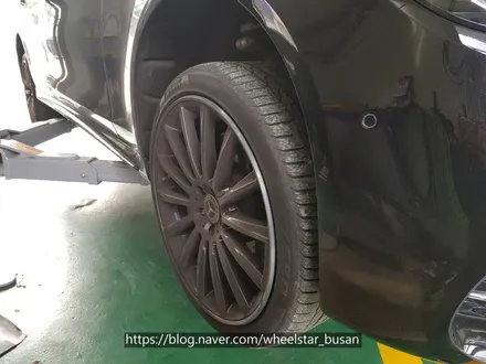 [[부산 휠복원][부산 휠수리]]벤츠S450 20인치 순정휠 블랙다이아몬드컷팅시공 휠복원 휠수 리휠도색비용 _wheelstar / 부산 사상 학장동