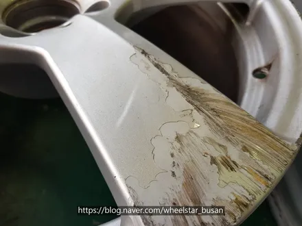 [[부산 휠복원][부산 휠수리]]벤츠E300 W212 18인치 순정휠 실버 휠복원 휠수리휠도색비용 _wheelstar / 부산 사상 학장동